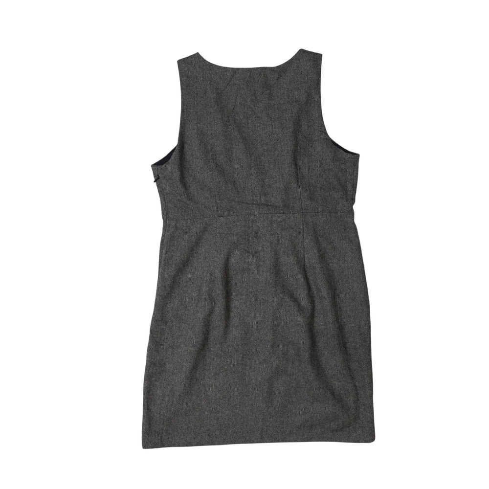 Silence + Noise Gray Herringbone Sheath Dress Wool Blend Size 12 - Picture 3 of 12